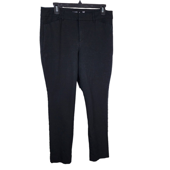 Old Navy Women Ankle Pants Size 12 High Waisted Pixie Skinny Black Secret Pocket - Picture 1 of 10